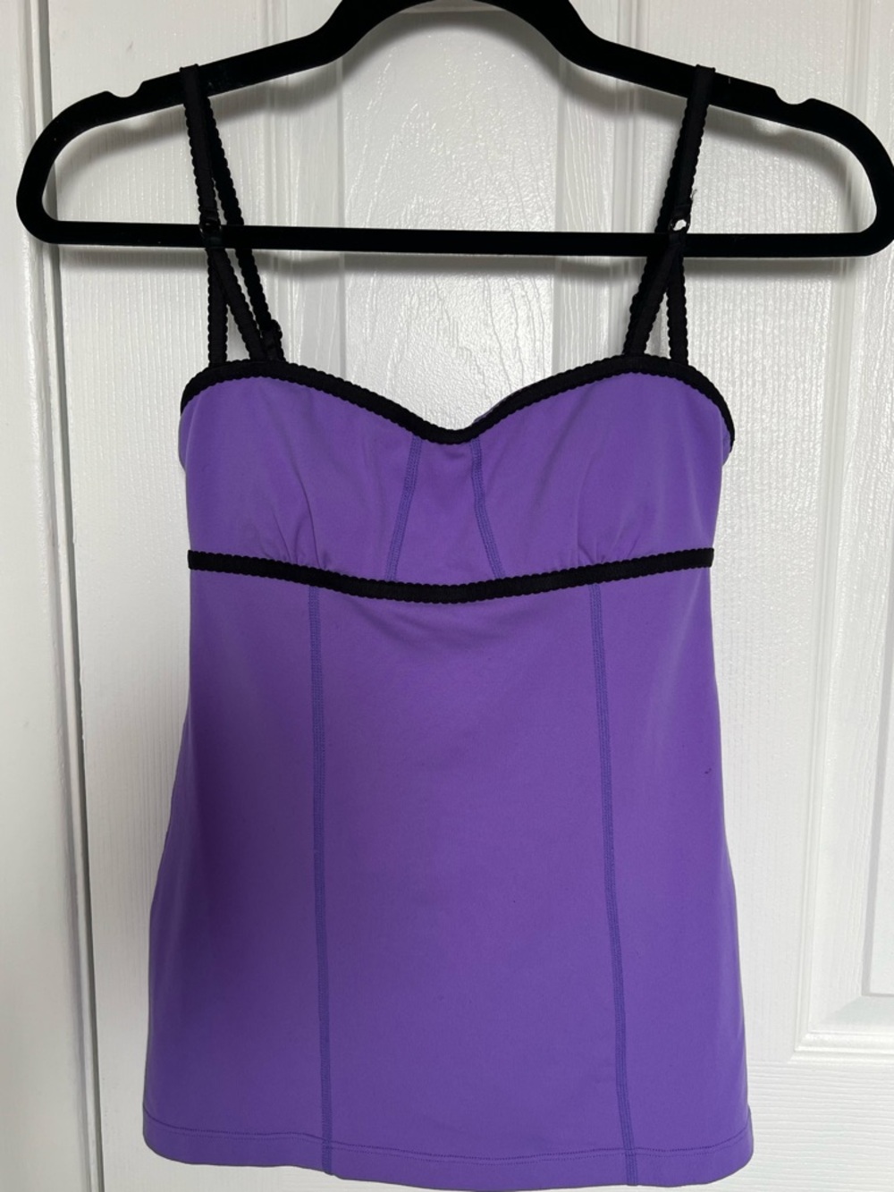 Vintage Lululemon Ariel Tank, Purple & Black, size 2